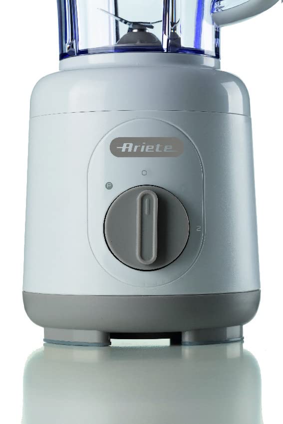 Ariete Frullatore Breakfast 586, Frullatore Elettrico con 4 Lame in Acciaio Inox, 2 Velocità Funzione Pulse, Piedini Antiscivolo, Coperchio Superiore, Capacità 1,5 L, 500W, Bianco