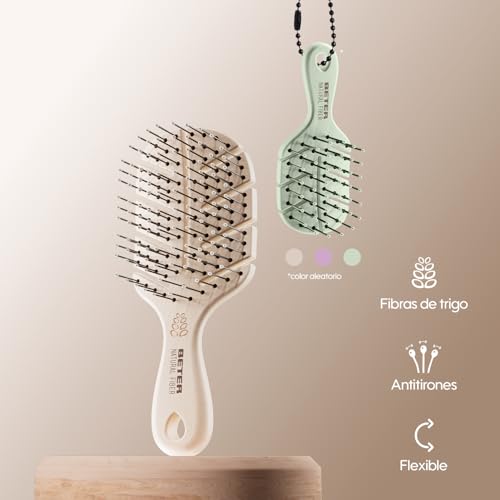 Beter - Natural Fiber MINI+Charm Mini Anti-Pull Hairbrush, Detangling, Anti-Tangle and Anti-Breakage, Eco-friendly - Image 3