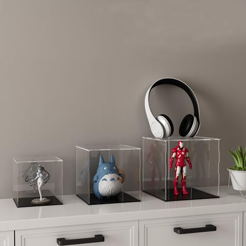 Image of Acrylic Display Case with Ball Stand for Full Size Basketballs, Versatile Clear Acrylic Display Box for Sport Souvenirs Showcase