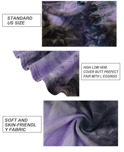 Image of CARCOS Plus Size Tops for Women Short Sleeve Shirt Summer Star /Leopard /Tie Dye /Flower Crewneck Pullover Tunic XL-5XL