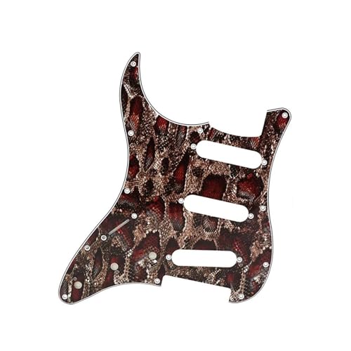 Pickguard guitare 11 trous gaucher SSS remplacer plaque rayee