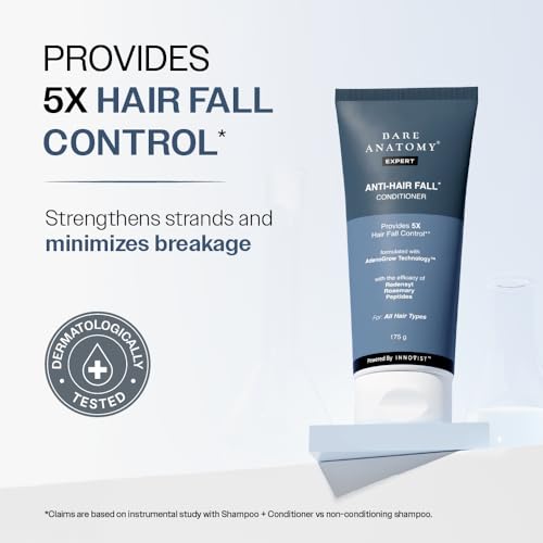 Image of Bare Anatomy Expert Anti-Hair Fall Shampoo with Peptides (250ml), Anti-Hair Fall Conditioner with Rosemary (175ml) & Advanced Hair Growth Serum with Redensyl (30ml) Hair Fall Control For Men & Women