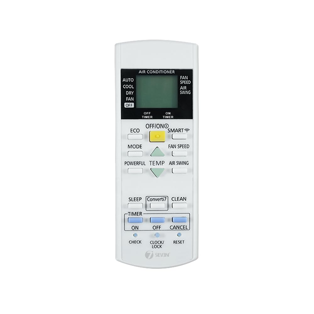 7SEVEN® Compatible with Panasonic Smart AC Remote Original CS-NU18ZKY5W CU-NU18ZKY5W 7 in 1 Model 29j Inverter 1 1.5 2 Ton Split Air Conditioner with Wi-Fi Connect-image-29