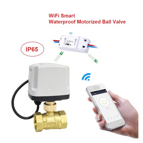 Vanne à bille électrique DN50 contrôlable par WiFi et application Smart Life