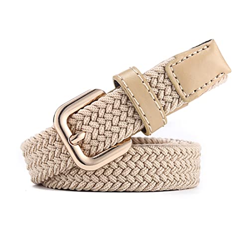 Belts for Womens Stretch Braided Web Elastic Girl thin Belt for Casual Pants Jeans