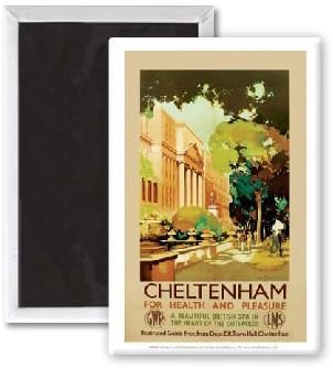 Cheltenham - 3x2 inch Fridge Magnet - large magnetic button
