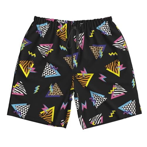 Mens Vintage 80s 90s Swim Trunks Breathable Board Shorts Hawaiian Beach Shorts Party Funny Shorts2