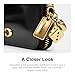 Coach Women's Essential Small Zip Around Wallet in Spazzolato Leather with Charm, B4/Black, One Size