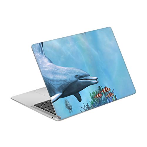 Autocollant MacBook Air 13.3 A1932 A2179 vinyle dauphins marin