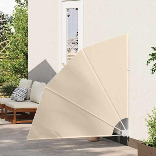 Paravent terrasse pliable 140x140 cm pour bloquer le vis-à-vis et protéger du vent latéral
