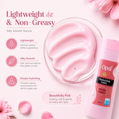 Image of OPAL Moisturising Body Lotion For Dry Skin | Fast Absorbing & Winter Body Milk Lotion | Nourishing Body Lotion For Women & Men All Skin Types- 500ml