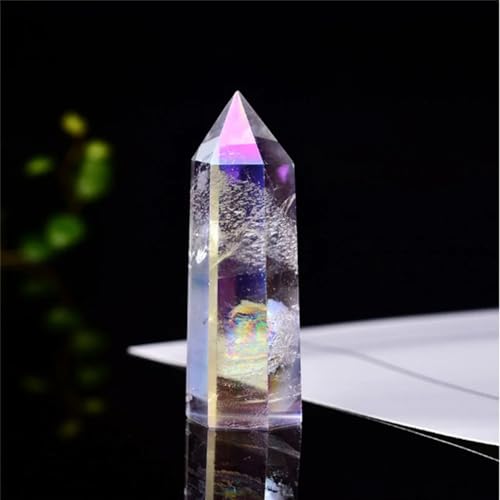 Cuarzo transparente galvanizado en varita de cristal para adornos 2