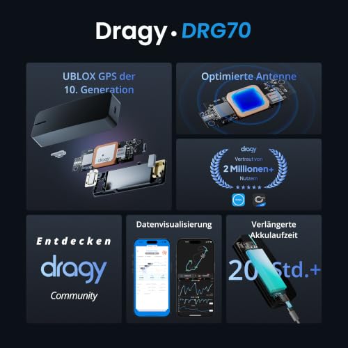 Medidor de rendimiento GPS dragy con módulo UBLOX de 10.ª generación 4