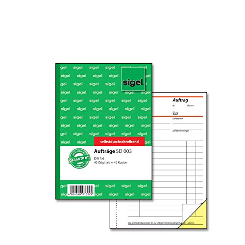 Sigel SD001 auftrag, 2 scomparto, A5, 2 X 40