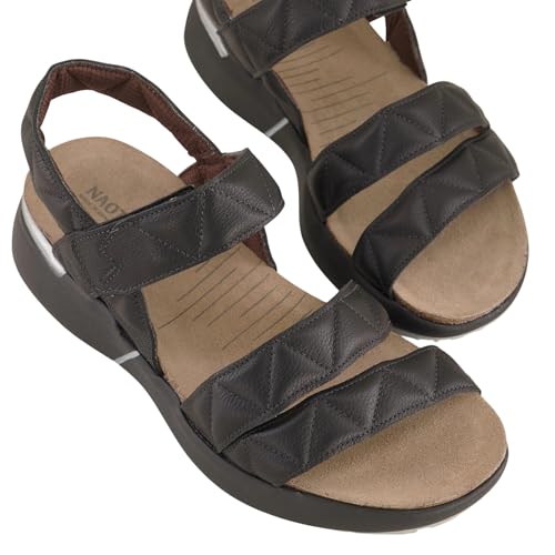 Image of NAOT Kayla Women's Sandals - Supportive 3-Strap Design with Backstrap, Cork & Latex Footbed - Arch Support - Travel-Friendly Comfortable Walking Sandals for All-Day Wear
