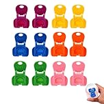 12pcs Ring Pull Can Opener Aid - Plastic Easy Tab Opener & Drink Protector, Manual Can Opener for Soda/Beer/Coke, Beverage Barricade & Can Covers for Drinks Cans UK, Ideal for Picnic/Party/BBQ/Camping