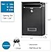 Mailbox with Key Lock, Lovndi Wall Mounted Locking Mailboxes, Small Capacity Drop Lock Box for Outdoor, Black