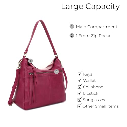 Image of JESSIE & JAMES | Dakota Top Handle Concealed Carry Hobo Purse with Adustable Shoulder Strap