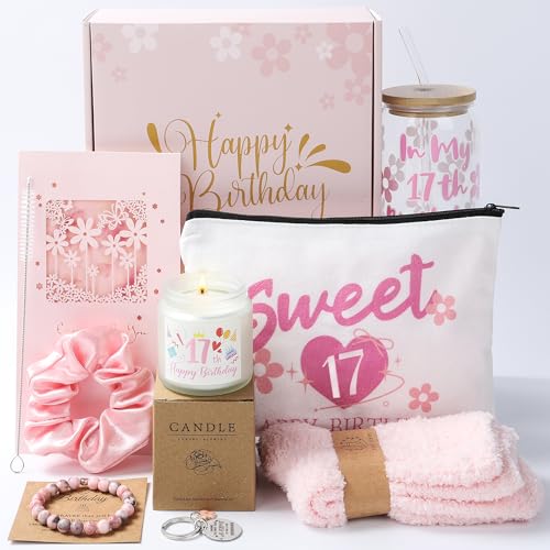 Cadeaux pour filles de 17 ans : lampe veilleuse gravée avec message personnalisé d'anniversaire