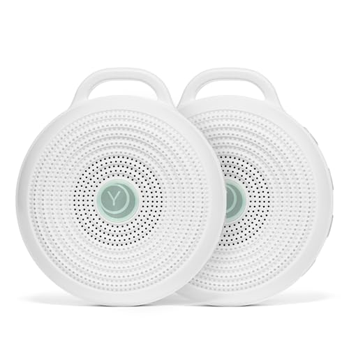 Image of Yogasleep Rohm Portable White Noise Sound Machine (2 Pack) 3 Soothing Natural Sounds & Volume Control, Sleep Therapy for Adults & Kids, Noise Cancelling for Office Privacy & Meditation