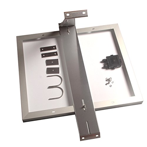 Pole Mount Kit for 30W to 60W Solar Panels,Heavy Duty Adjustable Aluminum Mounting Bracket Kit with Hardware for Outdoor,Solar Panel,Antenna,Camera Mount,45-Degree Tilt Mount Fits 2-Inch Diameter Pole