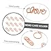 Lurrose 20pcs Cute Paper Clips Memo Creative Paper Clip Gold Bookmarks Book for Office Ticket Holder