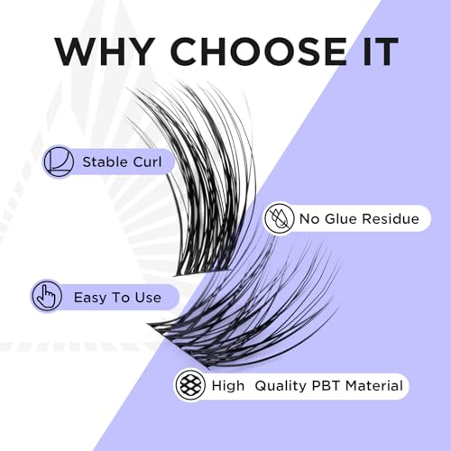 Image of Natural Lash Clusters Wispy Cluster Lashes DIY Eyelash Extensions Mega Volume Reusable Individual Lashes Cluster Natural Look (84pcs, C-10-16mix)