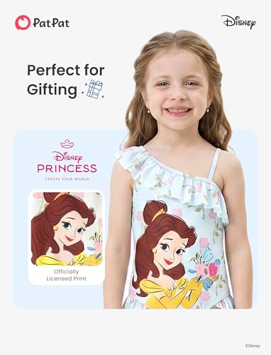 Image of Disney Stitch Frozen Marvel Minnie Mouse Girls Swimsuits Ruffle One Piece Bathing Suits UPF 50 Swimwear Quick Dry Size 2-13Y