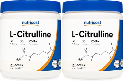 Image of Nutricost Pure L-Citrulline (Base) Powder 250 Grams (Pack of 2)