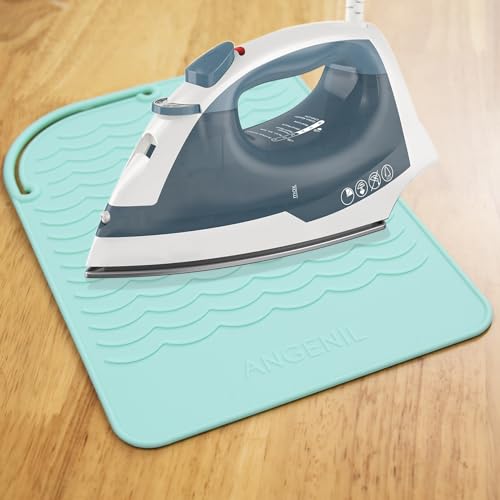 Image of ANGENIL Heat Resistant Silicone Mat for Curling Iron Mat, Flat Iron, Crafts