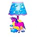 The Glowhouse Unicorn wall sticker lampada con luce led bambini bedtime luce di notte