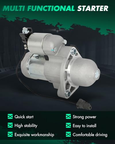 Image of SCITOO Starter Motor fit for INFINITI for EX35 3.5L 2008-2011,for INFINITI for FX35 3.5L 2009-2010,for INFINITI for G35 3.5L 2007-2008 Replacement Starter 19067