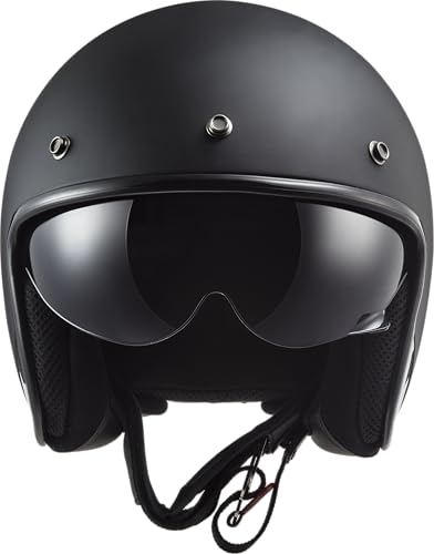 Casco jet moto LS2 BOB II solid blackmat M ligero para evitar calor 4