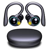 Bluetooth Kopfhörer Sport In Ear, Kopfhörer Kabellos mit Bügel, Kabellose Kopfhörer IPX7 Wasserdicht für Joggen Laufen, Premium Klangprofil/Trennbare/Automatische Koppelung