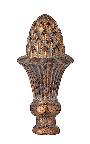Image of B&P Lamp Pineapple Style Large Lamp Finial, Copper