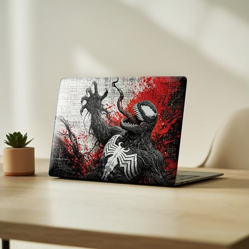 Image of NoWorries Laptop Skin for 15.6 & 14 Inch Laptop | Motivational, Superhero, Sports & Graphic Design Laptop Sticker Wrap | Premium Vinyl Laptop Cover (Venom, 15 x10inches)