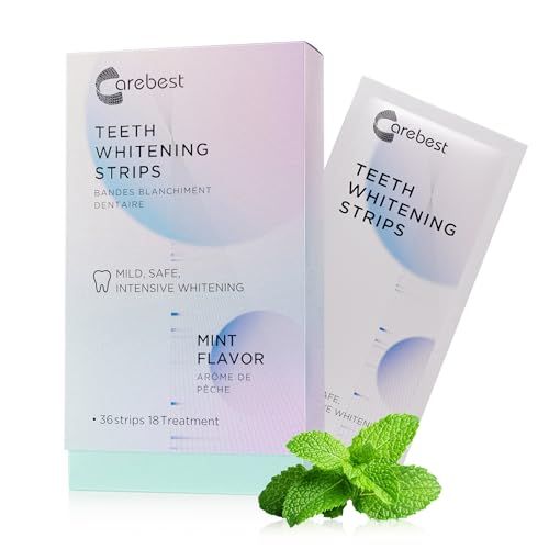 Carebest Teeth Whitening Strips for Teeth Sensitive - Professional Whitening Strips for Teeth at Home,36 Strips Teeth Whitening Kit