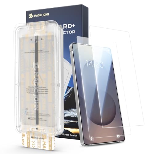 MAGIC JOHN für Samsung Galaxy S25 Ultra für Upgrade Bildschirmschutz (6 9 Zoll) mit einfachem Einfache Installation HD Klar Befestigungswerkzeug Hüllenfreundlich 2 Stück