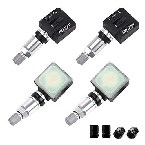 BELZAR Tire Pressure Sensors TPMS Preprogrammed 315MHz Sensor Replaces Chrysler Dodge Jeep 68078861AA 56029479AB 56029526AA 315MHZ (4 Pack)