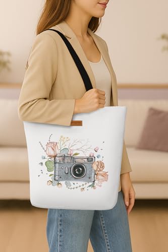 Image of The Purple Tree Eco-Friendly Canvas Tote Bag, Sustainable, Reusable Shopping, Beach, Travel or Everyday Tote, Wide Tote Bag