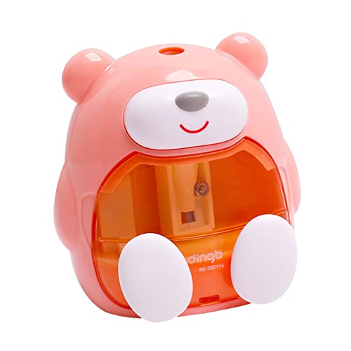 HYTROVE 電動えんぴ削り 全自動小熊デザイン 子供用自動筆削り器 学生文房具 省エネ設計 オフィス 家用適応