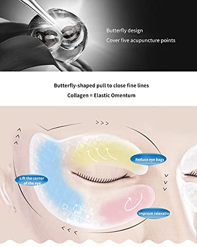 Adesivo de colágeno sob os olhos, rico em colágeno e ácido hialurônico, hidratante para os olhos, an