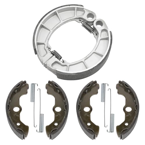 Caltric Front and Rear Brake Shoes Compatible with Honda TRX450ES TRX450FE Fourtrax Foreman Es 4X4 / TRX350FE TRX350FM TRX350TE TRX350TM 2000-06