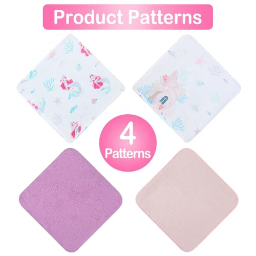 Image of Viviland Baby Washcloths 24 Pack, Toddler Wash Cloths for Bath, Super Soft & Absorbent Bath Towel for Newborn and Infants, Baby Towels Care for Baby's Sensitive Skin