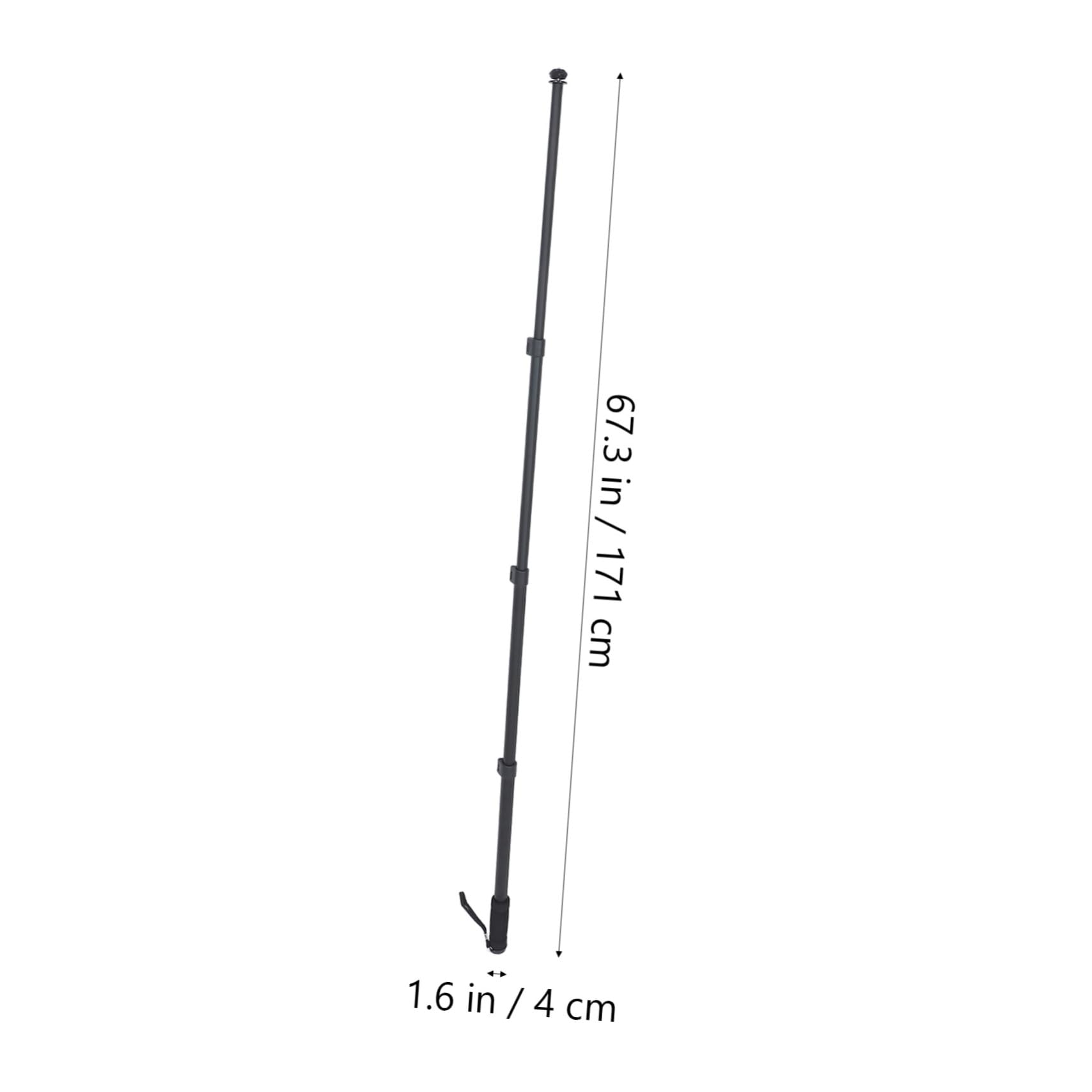 Monopode Extensible pour Appareil Photo Charge Maximale 3kg en Alliage D'aluminium Léger et Stable Support Portable Noir pour Photographe en Déplacement