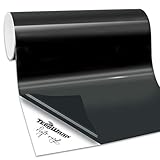 TECKWRAP Permanent Adhesive Vinyl for Craft, 1ftx6ft, Gloss Black
