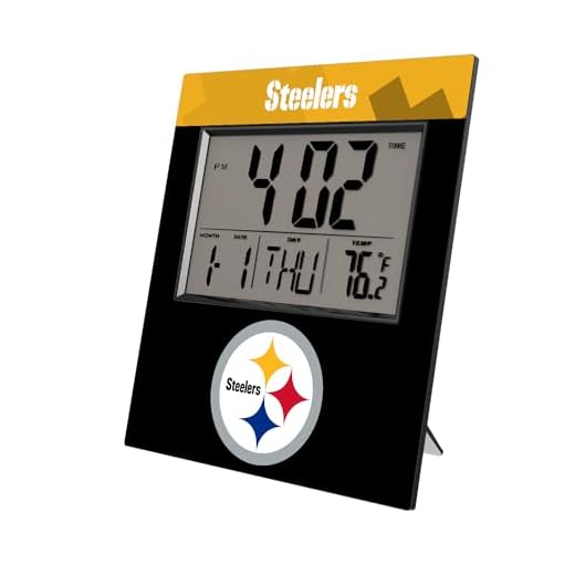 NFL Cross Hatch Digital Desk Clock