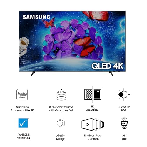 Image of Samsung 189 cm (75 inches) QE1D Series 4K QLED Smart TV QA75QE1DAUXXL (Black)