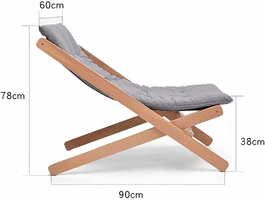 Sillón reclinable de madera exclusivo con cojín camel de cuatro posiciones 4