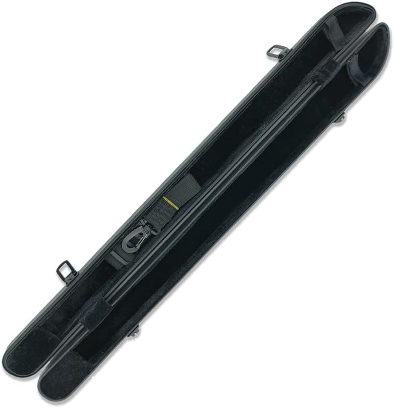 Vetimobato Hard Shell Bow Case for 2pcs Violin/Viola/Cello Bows with Adjustable Shoulder Strap and Handle, Strong Lightweight Protection, Black